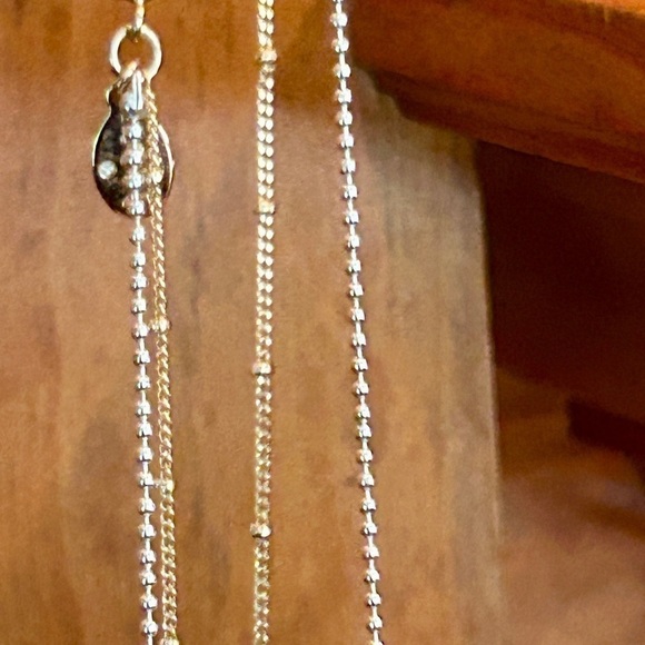 Doubled Layered Necklace + Pendants Western Bohemian Clay Pink - Picture 7 of 15